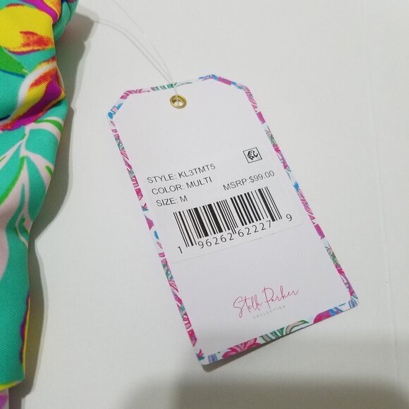 NWT Stella Parker Tankini Top Swim Multicolor Floral Size M - Picture 8 of 9